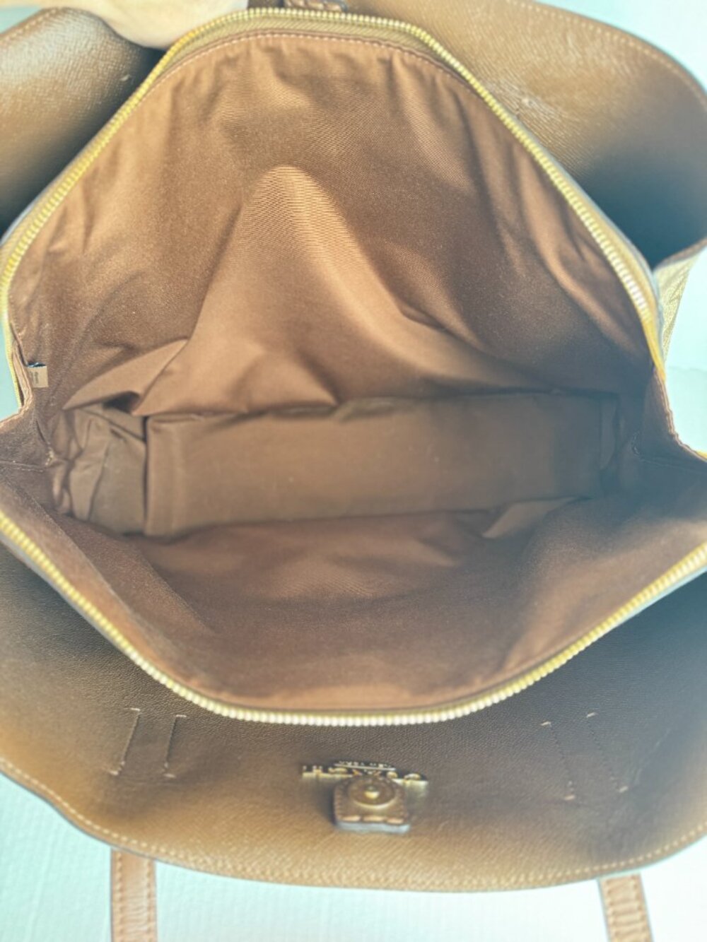 Coach Avenue Carryall Large Signature Canvas Tote Bag - Brown Pre-owned - Picture 8 of 9